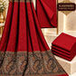 Kashmiri Embose Jaquard+Self design Shawl +Dhanak Suite