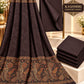 Kashmiri Embose Jaquard+Self design Shawl +Dhanak Suite