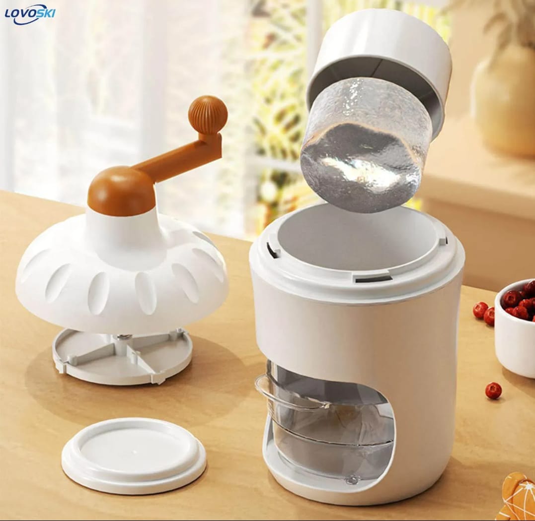 Portable Manual Ice Shaver Machine | Snow Cone Maker| Ice Crusher for Slush,juice & Gola