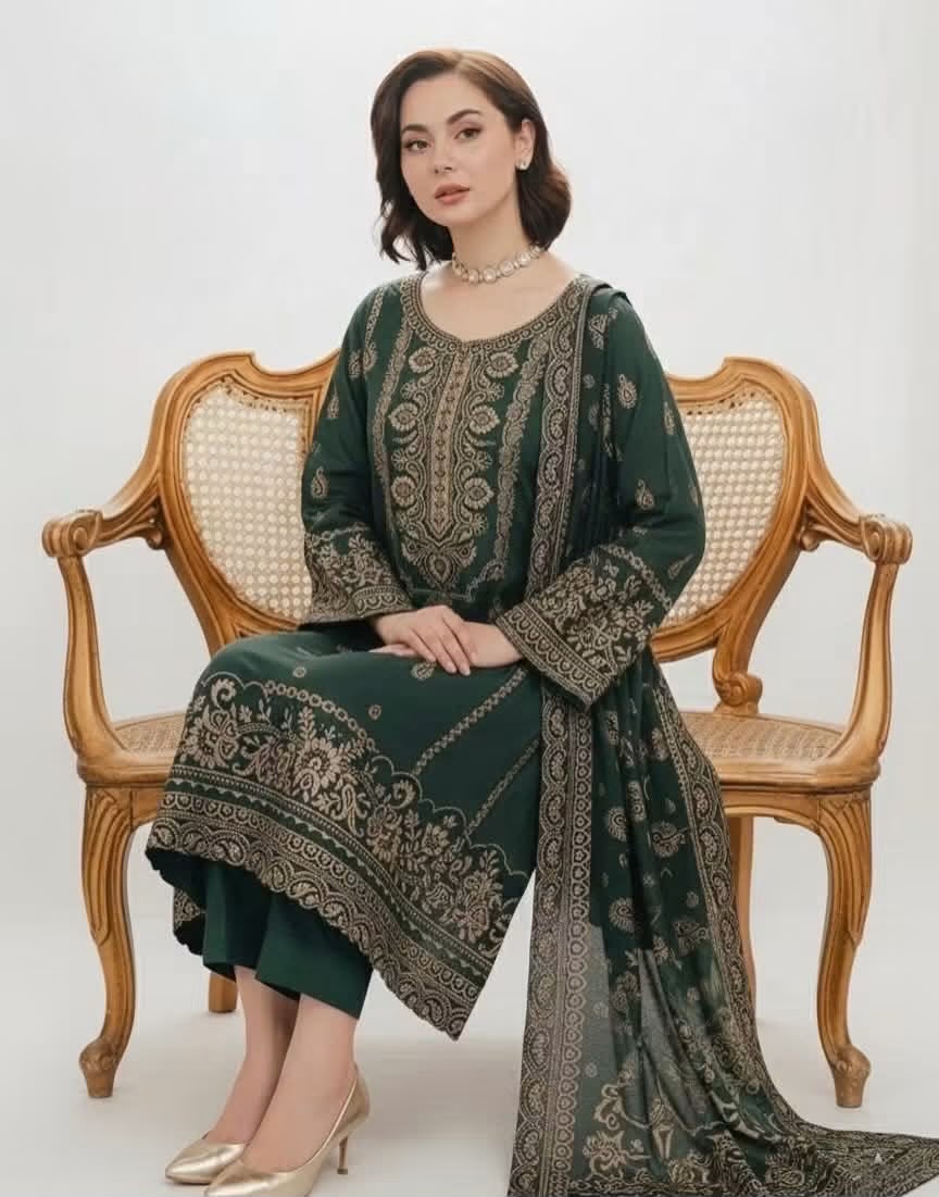 Pashmina Jacquard 3-piece Suit