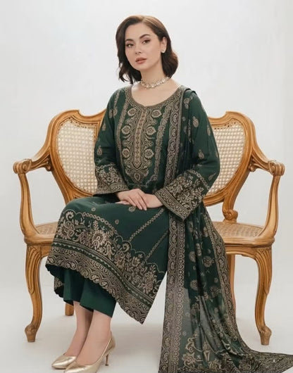 Pashmina Jacquard 3-piece Suit