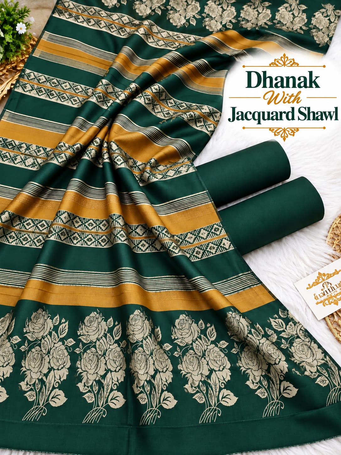 Banarsi Jaquard Pashmina
