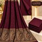 Kashmiri Embose Jaquard+Self design Shawl +Dhanak Suite